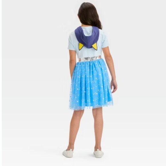 Disney Bluey Cosplay Halloween Costume Dress Hoodie Tulle Dress Outfit - Picture 5 of 5